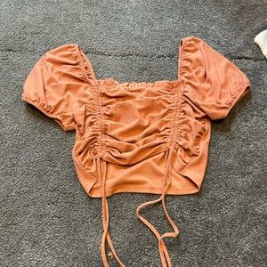 Summer top, ties on sides, cropped